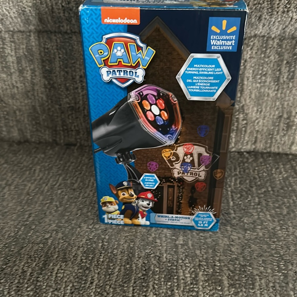 Paw Patrol LED Lightshow Party Projector Nickelodeon Gemmy Swirling Light